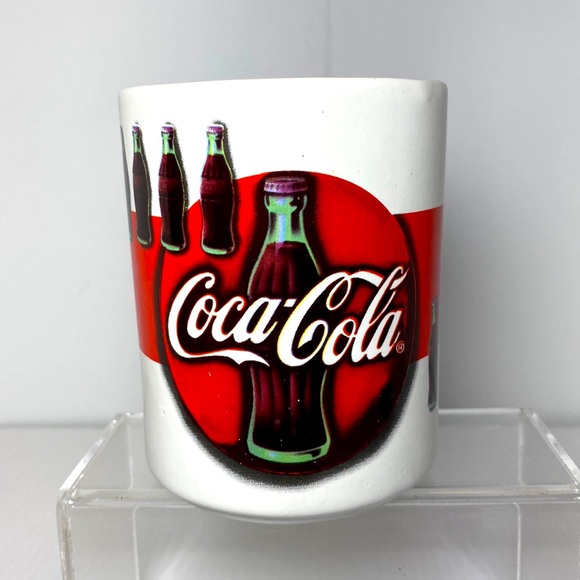 1997 Coca Cola Coke Coffee Mug Gibson Bottle Design Collectible Advertising - Picture 2 of 5
